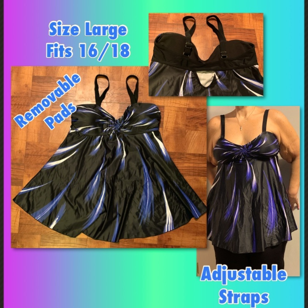 Flattering and flowy Tankini